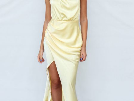 Diaz Midi Dress - Yellow Online