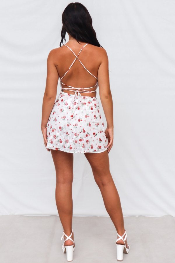 Charly Mini Dress - White Roses Supply