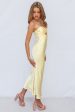 Rosette Midi Dress - Yellow For Sale