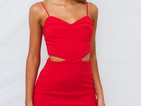 Diamond Mini Dress - Red Online Sale