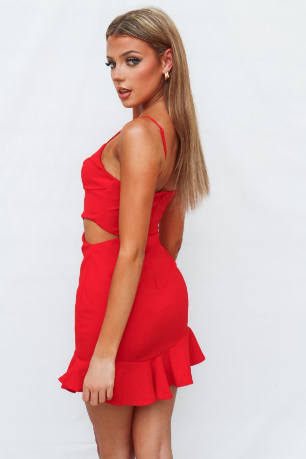 Diamond Mini Dress - Red Online Sale