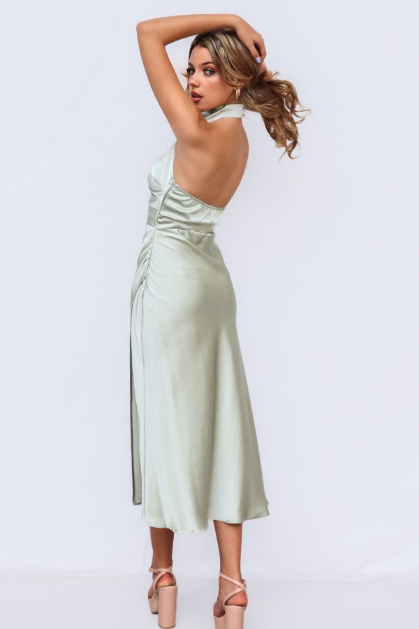 Mindy Midi Dress - Sage For Discount