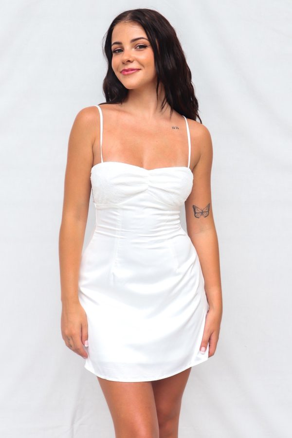 Alaina Mini Dress - White Online Sale