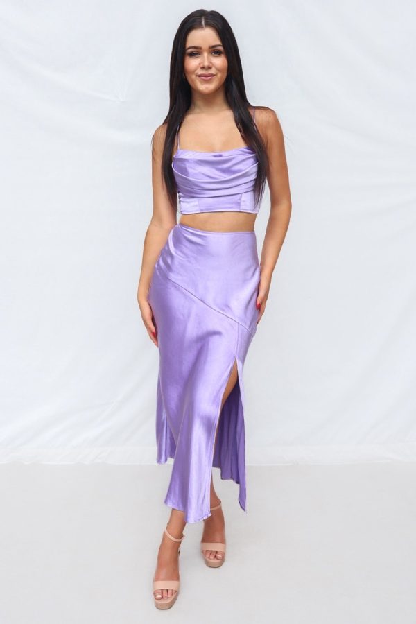 Rihanna Set Skirt - Lilac Online Sale