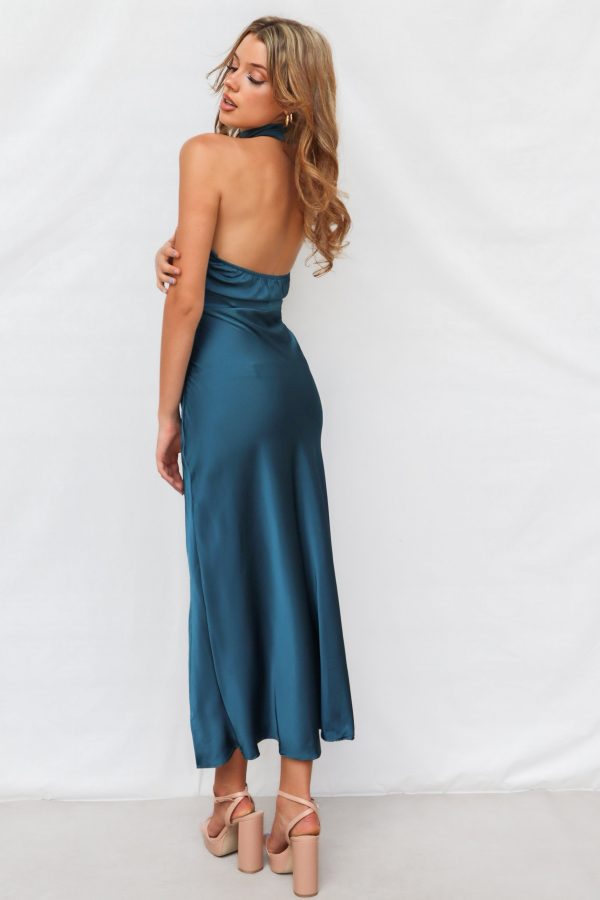 Mindy Midi Dress - Teal Supply