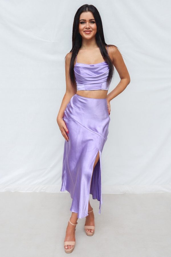 Rihanna Set Top - Lilac Cheap