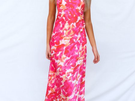 Catherine Midi Dress - Pink Multi Supply