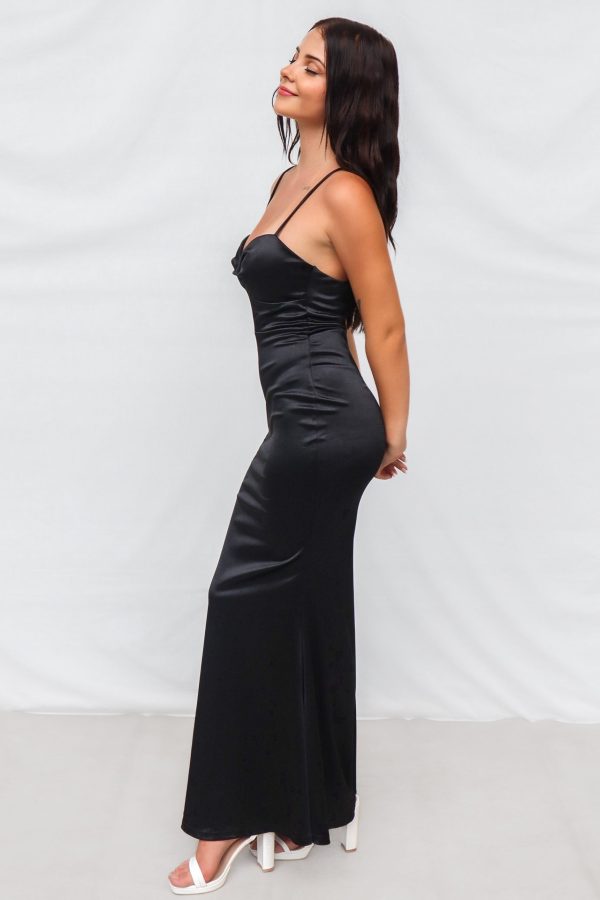 Mellie Maxi Dress - Black Cheap