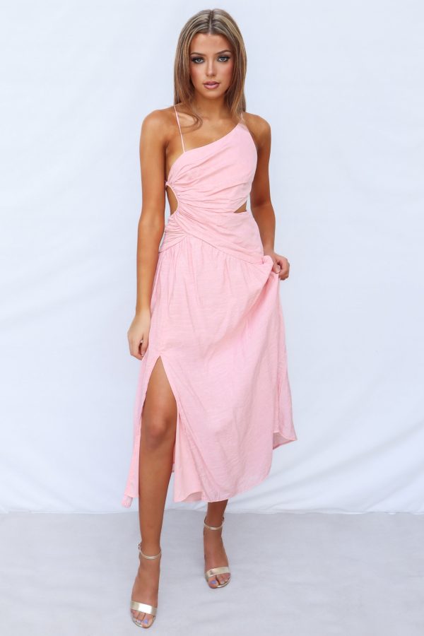 Spinosa Midi Dress - Blush Discount