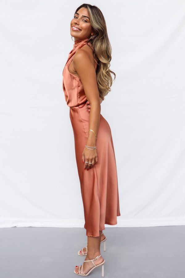 Sherie Midi Dress - Copper Online now