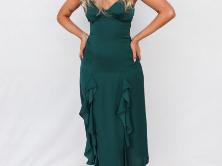 Yolanda Midi Dress - Emerald Online