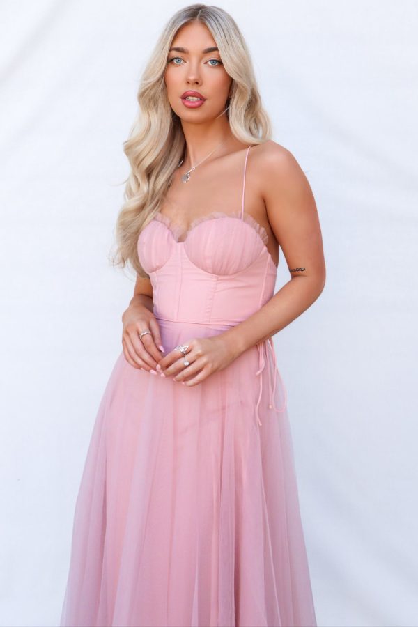 Cindy Midi Dress - Blush For Sale