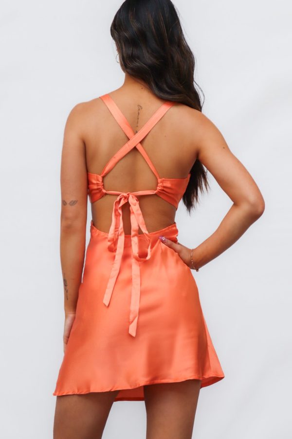 Vini Mini Dress - Orange Online Hot Sale