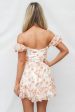 Monet Mini Dress - Peach Floral Fashion