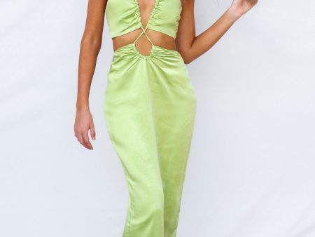 Ramilia Midi Dress - Lime Discount