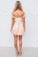 Monet Mini Dress - Peach Floral Fashion