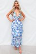 Elleny Maxi Dress - Blue Floral Cheap