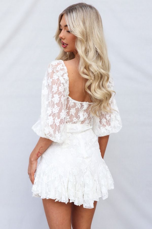 Libbie Mini Dress - White Online now