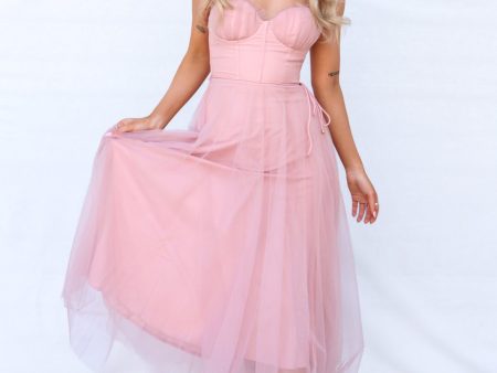 Cindy Midi Dress - Blush For Sale