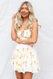 Aneera Mini Dress - Yellow Floral Sale