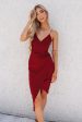 Kylie Bodycon Dress - Wine Hot on Sale