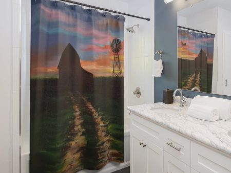 Early Morning in the Barn Shower Curtains on Sale