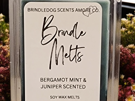 Brindle Melts 2.5 oz Soy Blended Wax Melts Bergamot Mint & Juniper Scented Discount