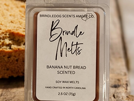 Brindle Melts 2.5 oz Soy Wax Melts Banana Nut Bread Scented For Discount