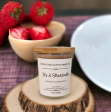 Its A Shortcake 5 oz Handcrafted Soy Candle Clear Jar Online Sale