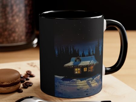 Christmas Cabin Accent Coffee Mug, 11oz Discount