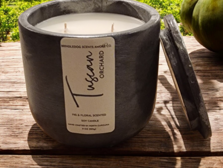 Tuscan Orchard 9oz Fig & Floral Scented- Midnight Silver Series Online Hot Sale