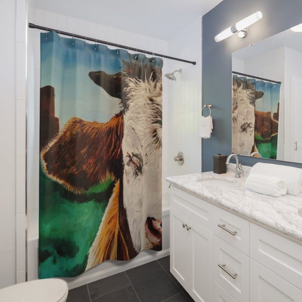 A Bunch of Bull (right side) Shower Curtain For Cheap