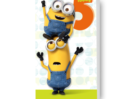 Minions Movie Age 5 Birthday Card Fashion