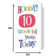 Brightside Age 10 Birthday Card Discount