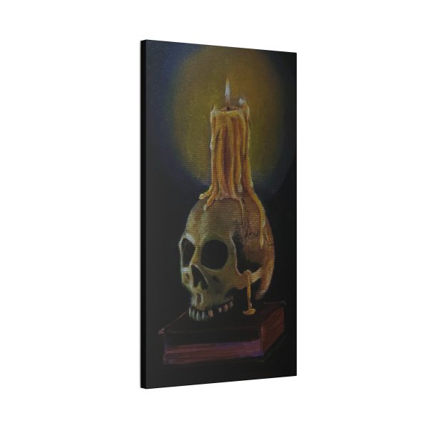 Skull and Candle, Canvas Stretched Online Hot Sale