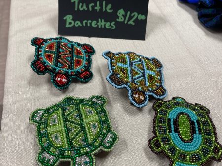 Beaded Turtle Barrette Online now