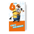 Minions Movie Age 6 Birthday Card Online Sale