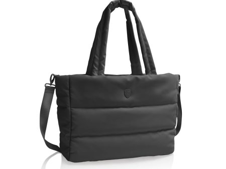 The Puffer Travel Tote - Black For Discount