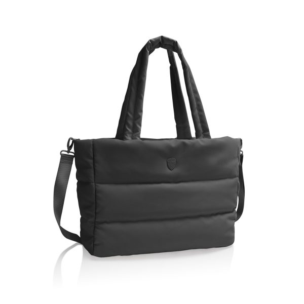 The Puffer Travel Tote - Black For Discount