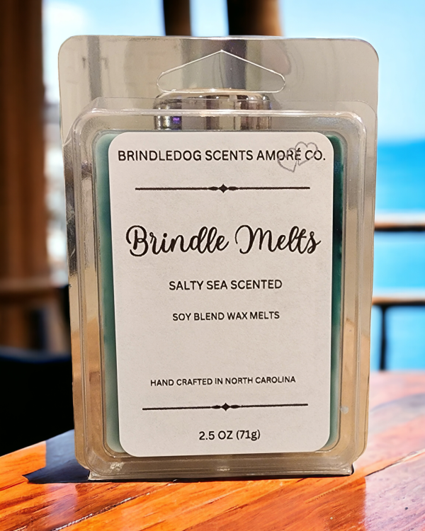 Brindle Melts 2.5 oz Soy Wax Melts Salty Sea Scented Discount