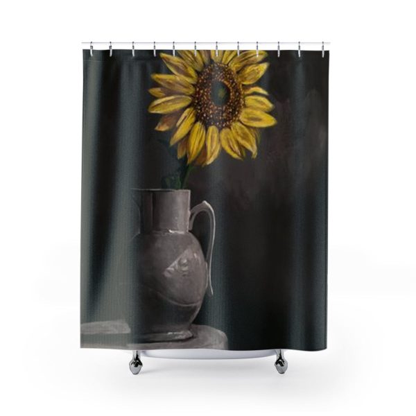 Lonely Sunflower Shower Curtains Hot on Sale