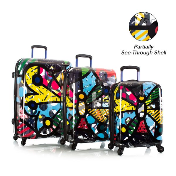 Britto - Butterfly Transparent 3pc Set - The Art of Modern Travel™ Online Sale