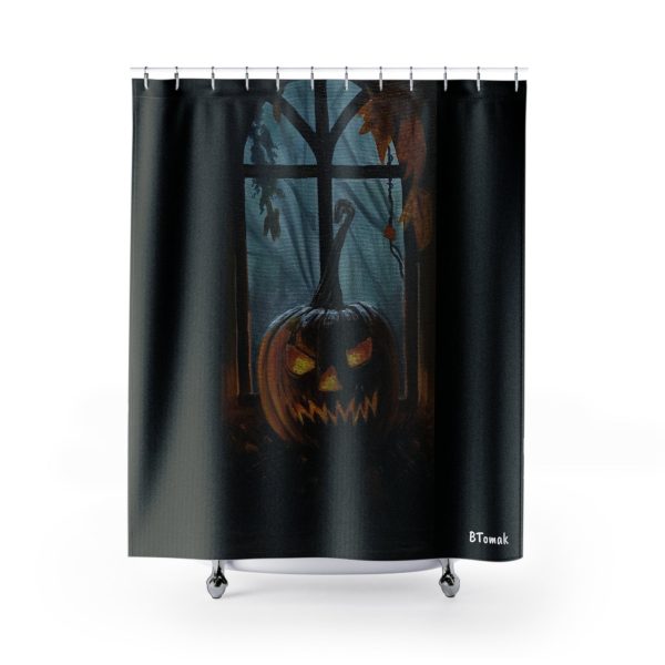 Jack o Lantern Shower Curtain For Cheap