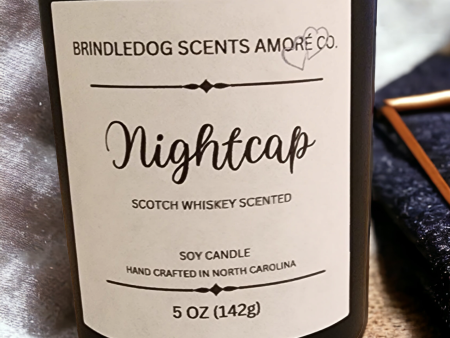 Nightcap 5 oz Handcrafted Soy Candle Black Jar on Sale