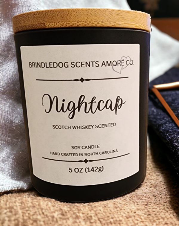 Nightcap 5 oz Handcrafted Soy Candle Black Jar on Sale