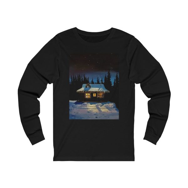 Christmas Cabin Unisex Jersey Long Sleeve Tee Fashion