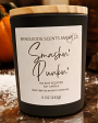 Smashin  Punkin  5 oz Handcrafted Soy  Candle Gray Frosted Jar Online Sale