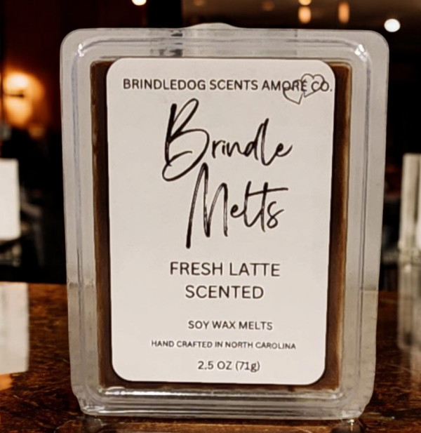 Brindle Melts 2.5 oz Soy Wax Melts Fresh Latte Scented Online now