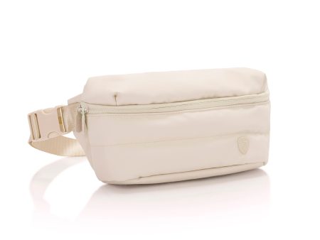 The Puffer Waist Bag - Ivory Hot on Sale