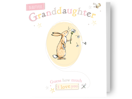 Guess How Much I Love You  Granddaughter  Birthday Card on Sale